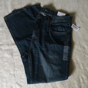 Old Navy Men's Dark Blue Straight Jeans